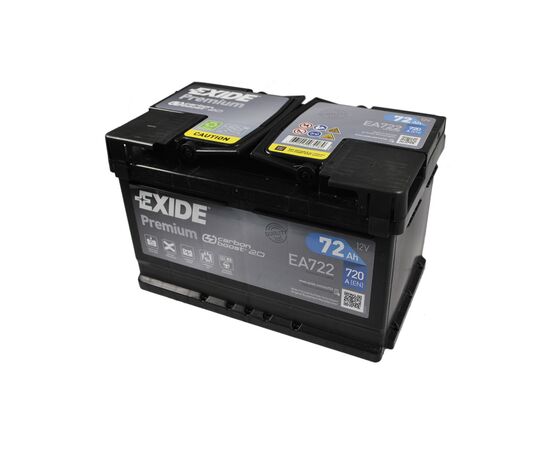 Аккумулятор автомобильный EXIDE PREMIUM 72A (EA722), изображение 3 Аккумулятор автомобильный EXIDE PREMIUM 72A (EA722), изображение 3