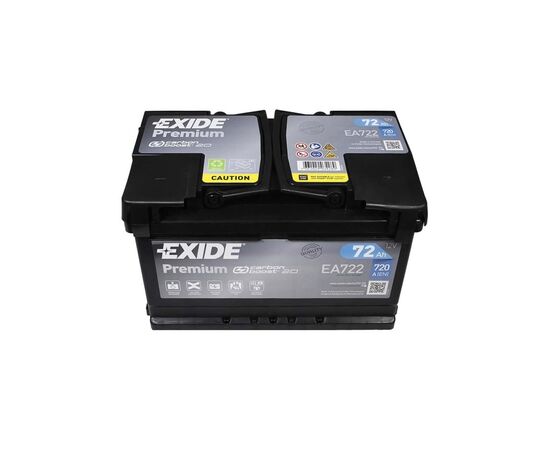 Аккумулятор автомобильный EXIDE PREMIUM 72A (EA722), изображение 4 Аккумулятор автомобильный EXIDE PREMIUM 72A (EA722), изображение 4
