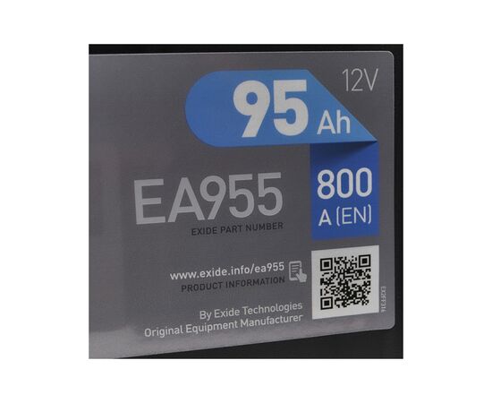 Аккумулятор автомобильный EXIDE PREMIUM 95A (EA955), изображение 3 Аккумулятор автомобильный EXIDE PREMIUM 95A (EA955), изображение 3