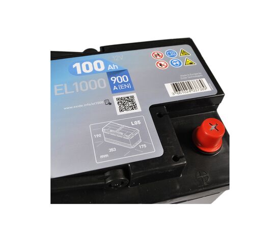 Аккумулятор автомобильный EXIDE START-STOP EFB 100A (EL1000), изображение 4 Аккумулятор автомобильный EXIDE START-STOP EFB 100A (EL1000), изображение 4
