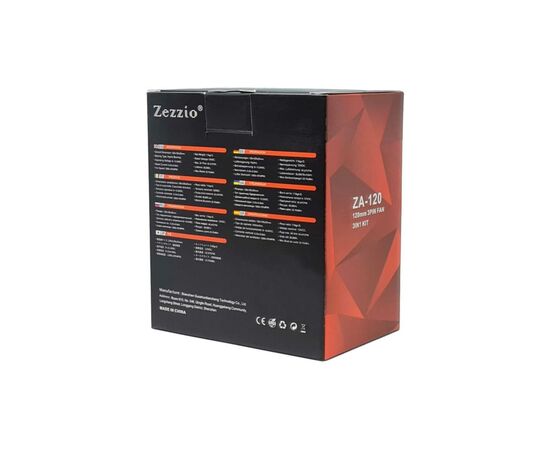Кулер для корпуса Zezzio ZA-120 3 in 1 Kit, изображение 11 Кулер для корпуса Zezzio ZA-120 3 in 1 Kit, изображение 11