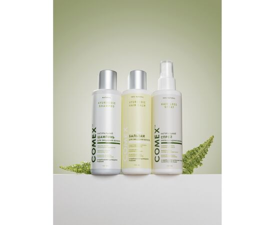 Спрей для волосся Comex проти випадіння з індійськими цілющими травами 150 мл (4820230951387), зображення 2 Спрей для волосся Comex проти випадіння з індійськими цілющими травами 150 мл (4820230951387), зображення 2