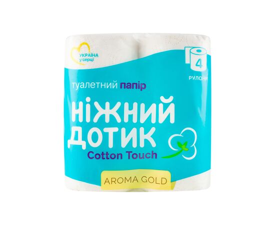 Туалетний папір Ніжний дотик Aroma Gold 2 шари 4 рулони (4823019010992)