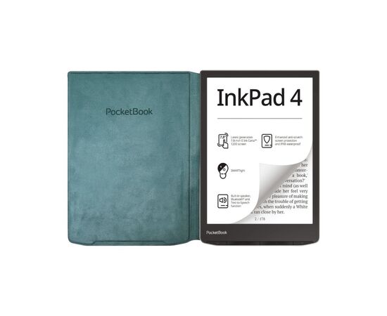 Чехол для электронной книги Pocketbook 743 Flip series Sea green (HN-FP-PU-743G-SG-CIS), изображение 2 Чехол для электронной книги Pocketbook 743 Flip series Sea green (HN-FP-PU-743G-SG-CIS), изображение 2