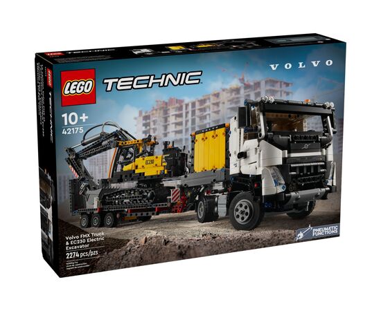Конструктор LEGO Technic Вантажівка Volvo FMX і Електричний екскаватор EC230 (42175)