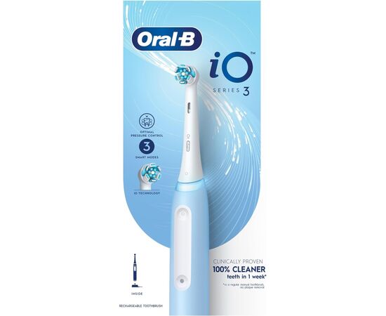 Электрическая зубная щетка Oral-B iOG3.1A6.0 Ice Blue, изображение 3 Электрическая зубная щетка Oral-B iOG3.1A6.0 Ice Blue, изображение 3
