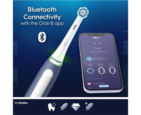 Электрическая зубная щетка Oral-B iOG4K.2N6.1DK Ocean Blue, изображение 4 Электрическая зубная щетка Oral-B iOG4K.2N6.1DK Ocean Blue, изображение 4