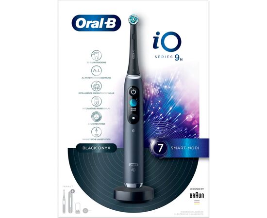 Электрическая зубная щетка Oral-B IOM9.1B2.2AD Black Onyx, изображение 2 Электрическая зубная щетка Oral-B IOM9.1B2.2AD Black Onyx, изображение 2