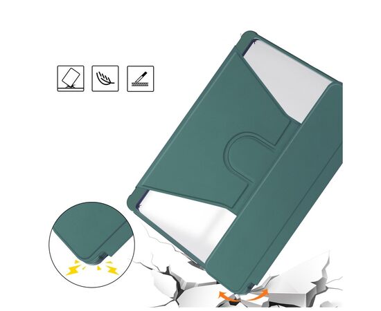 Чехол для планшета BeCover 360° Rotatable Samsung Galaxy Tab S10 Plus (SM-X820/SM-X826) 12.4" Dark Green (712266), изображение 4 Чехол для планшета BeCover 360° Rotatable Samsung Galaxy Tab S10 Plus (SM-X820/SM-X826) 12.4" Dark Green (712266), изображение 4