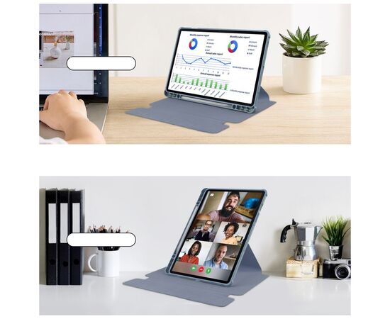 Чехол для планшета BeCover 360° Rotatable Samsung Galaxy Tab S10 Plus (SM-X820/SM-X826) 12.4" Purple (712269), изображение 6