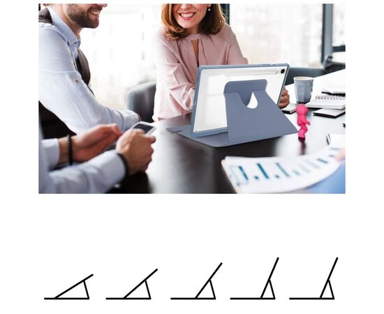 Чехол для планшета BeCover 360° Rotatable Samsung Galaxy Tab S10 Plus (SM-X820/SM-X826) 12.4" Purple (712269), изображение 7