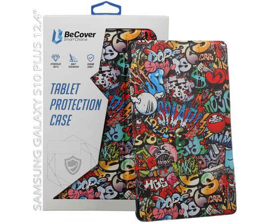 Чехол для планшета BeCover Smart Case Samsung Galaxy Tab S10 Plus (SM-X820/SM-X826) 12.4" Graffiti (712243), изображение 7 Чехол для планшета BeCover Smart Case Samsung Galaxy Tab S10 Plus (SM-X820/SM-X826) 12.4" Graffiti (712243), изображение 7