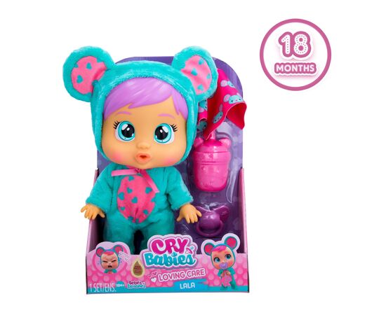 Кукла IMC Cry babies Любовь и забота Плакса Лала 26 см (907355), изображение 2 Кукла IMC Cry babies Любовь и забота Плакса Лала 26 см (907355), изображение 2