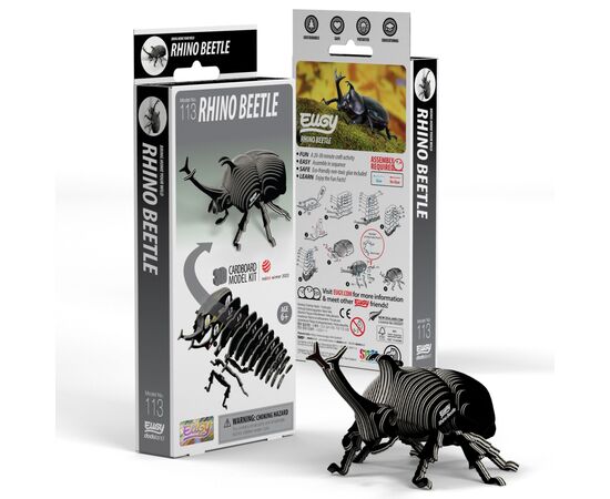 Пазл Eugy 3D Зоопарк Жук-носорог (XEG-113), изображение 6 Пазл Eugy 3D Зоопарк Жук-носорог (XEG-113), изображение 6