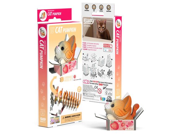 Пазл Eugy 3D Зоопарк Котенок рыжий (XEG-087), изображение 3 Пазл Eugy 3D Зоопарк Котенок рыжий (XEG-087), изображение 3