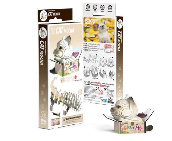Пазл Eugy 3D Зоопарк Котенок сиамский (XEG-088), изображение 3 Пазл Eugy 3D Зоопарк Котенок сиамский (XEG-088), изображение 3