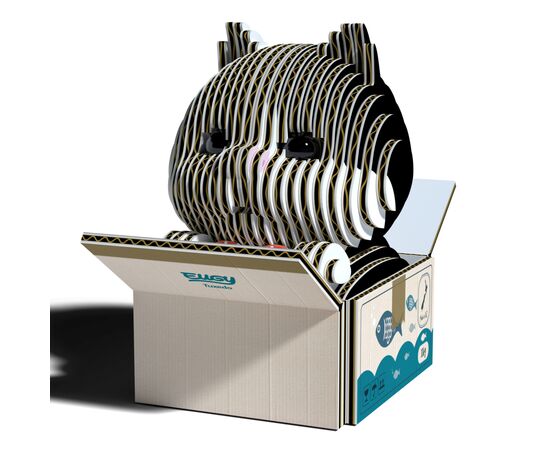 Пазл Eugy 3D Зоопарк Котенок черно-белый (XEG-089)