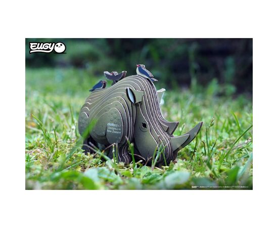 Пазл Eugy 3D Зоопарк Носорог (XEG-076), изображение 5 Пазл Eugy 3D Зоопарк Носорог (XEG-076), изображение 5