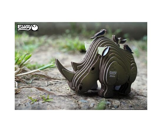 Пазл Eugy 3D Зоопарк Носорог (XEG-076), изображение 6 Пазл Eugy 3D Зоопарк Носорог (XEG-076), изображение 6