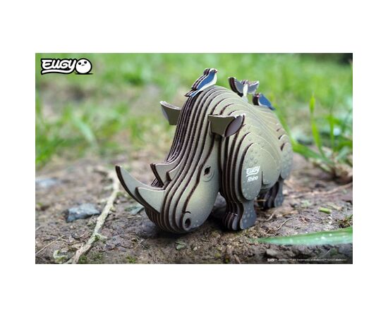 Пазл Eugy 3D Зоопарк Носорог (XEG-076), изображение 8 Пазл Eugy 3D Зоопарк Носорог (XEG-076), изображение 8