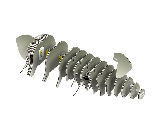 Пазл Eugy 3D Зоопарк Слон (XEG-010), изображение 3 Пазл Eugy 3D Зоопарк Слон (XEG-010), изображение 3
