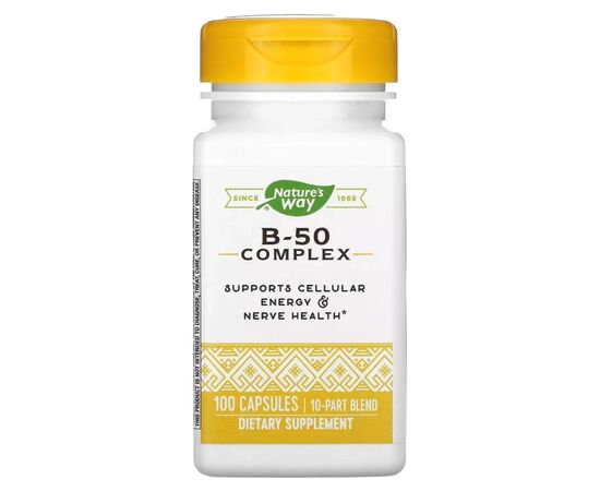 Витамин Nature's Way Комплекс витаминов B, B-50 Complex, 100 капсул (NWY-40511)