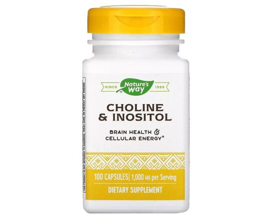 Витамин Nature's Way Холин и инозитол, 1000 мг, Choline & Inositol, 100 капсул (NWY-40462)