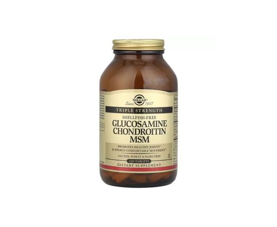 Вітамін Solgar Глюкозамін, Хондроїтин та ЧСЧ, Glucosamine Chondroitin MSM, Triple Strength, (SOL-01319)