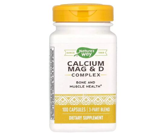 Витамин Nature's Way Комплекс кальций, магний и витамин D, Calcium Mag & D Complex, 100 к (NWY-41420)