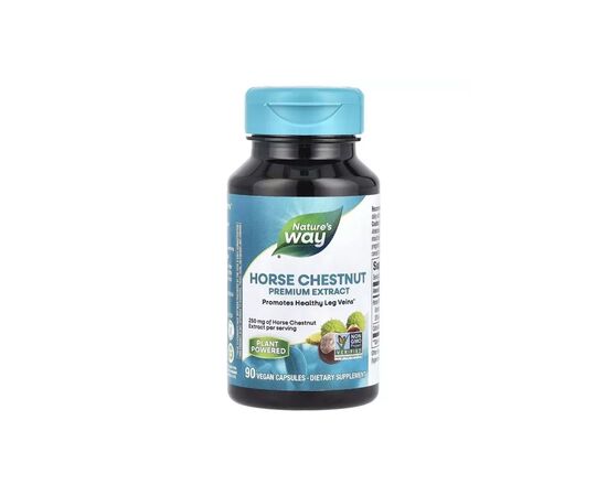 Витамин Nature's Way Конский каштан, премиум экстракт, 250 мг, Horse Chestnut, Premium Extr (NWY-62000)