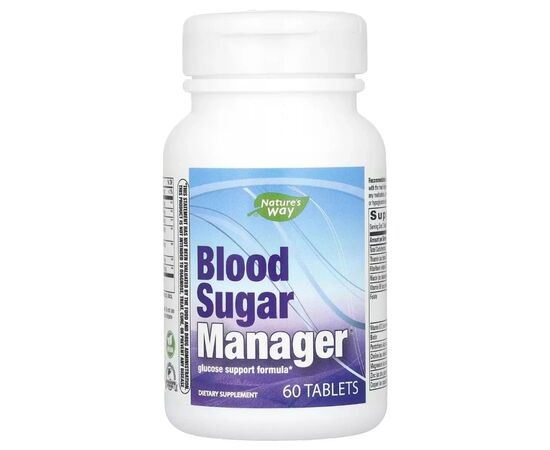 Витамин Nature's Way Контроль сахара в крови, Blood Sugar Manager, 60 таблеток (EMT-04906), изображение 3 Витамин Nature's Way Контроль сахара в крови, Blood Sugar Manager, 60 таблеток (EMT-04906), изображение 3