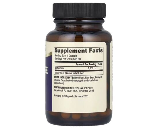 Вітамін Dr. Mercola Наттокіназа, 2000 FU, Nattokinase, 60 капсул (MCL-21414), зображення 2 Вітамін Dr. Mercola Наттокіназа, 2000 FU, Nattokinase, 60 капсул (MCL-21414), зображення 2