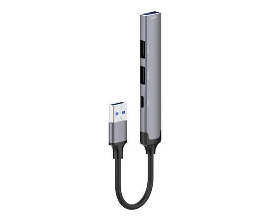 Концентратор ColorWay USB-A 4-в-1 USB2.0х3/USB3.0 (CW-HUB05), изображение 6 Концентратор ColorWay USB-A 4-в-1 USB2.0х3/USB3.0 (CW-HUB05), изображение 6