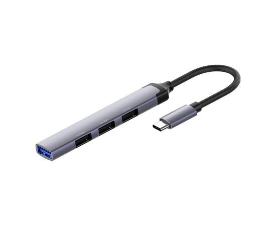 Концентратор ColorWay USB-C 4-в-1 USB2.0х3/USB3.0 (CW-HUB04), изображение 2 Концентратор ColorWay USB-C 4-в-1 USB2.0х3/USB3.0 (CW-HUB04), изображение 2