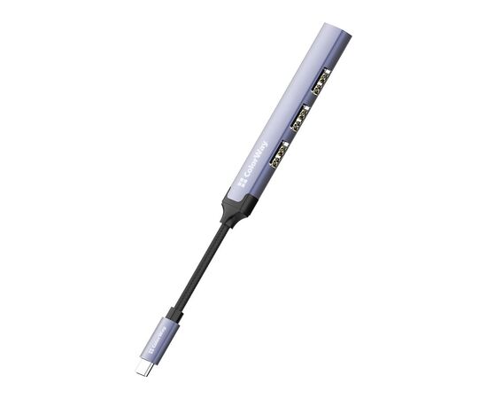 Концентратор ColorWay USB-C 4-в-1 USB2.0х3/USB3.0 (CW-HUB04), изображение 5 Концентратор ColorWay USB-C 4-в-1 USB2.0х3/USB3.0 (CW-HUB04), изображение 5