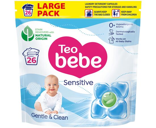 Капсулы для стирки Teo bebe Cotton Soft Сaps Sensitive 26 шт. (3800024048333)