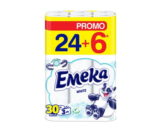 Туалетний папір Emeka White 3 шари 32 рулони (3800024065296)
