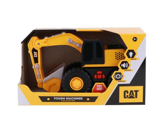 Спецтехника Funrise CAT Экскаватор со световыми и звуковыми эффектами 25 см (82399), изображение 7 Спецтехника Funrise CAT Экскаватор со световыми и звуковыми эффектами 25 см (82399), изображение 7