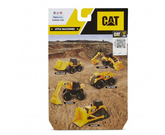 Спецтехника Funrise Мини-техника CAT Экскаватор-погрузчик и Бульдозер (82280), изображение 10