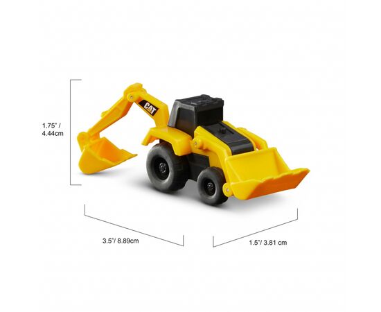 Спецтехника Funrise Мини-техника CAT Экскаватор-погрузчик и Бульдозер (82280), изображение 5