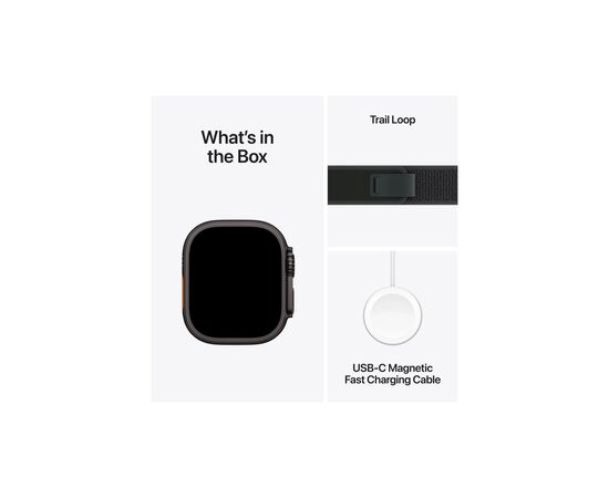 Смарт-часы Apple Watch Ultra 2 2024 GPS + Cellular 49mm Black Titanium Case with Black Trail Loop - S/M (MX4U3UL/A), изображение 9