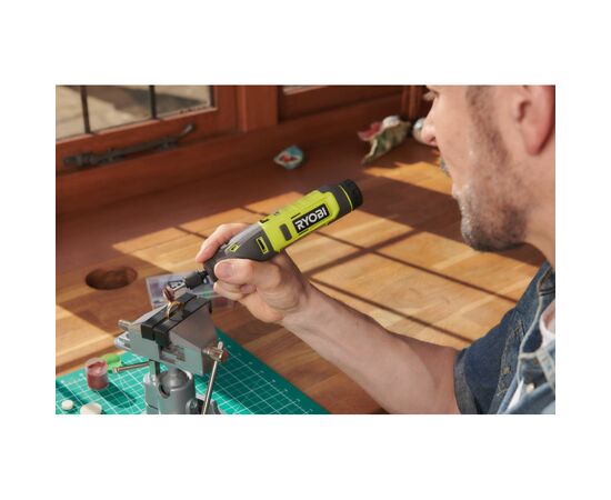 Гравер Ryobi аккумуляторный RRT4-120GA15 4В, 1х2Ah, 15 аксессуаров, 0.23кг (5133005634), изображение 3 Гравер Ryobi аккумуляторный RRT4-120GA15 4В, 1х2Ah, 15 аксессуаров, 0.23кг (5133005634), изображение 3