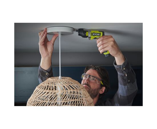 Отвертка аккумуляторная Ryobi RSD4-120T 4В, USB, Lithium, 1х2Ah, 5Нм, 200об/мин, кейс, 10 насадок (5133006210), изображение 4