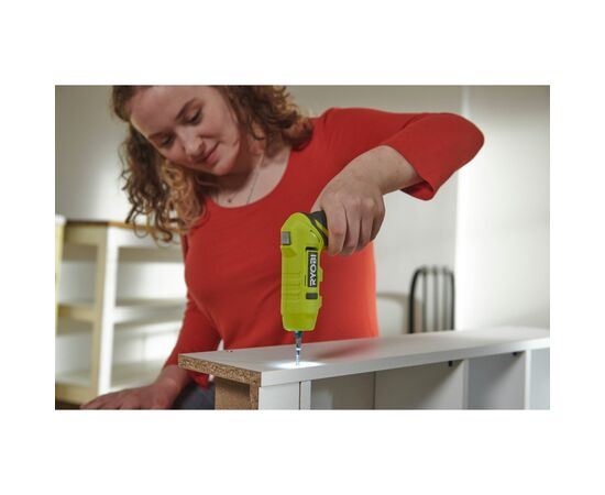 Отвертка аккумуляторная Ryobi RSDP4-120G 4В, USB, Lithium, 1х2Ah, 5Нм, 200об/мин, поворотная ручка (5133005958), изображение 3 Отвертка аккумуляторная Ryobi RSDP4-120G 4В, USB, Lithium, 1х2Ah, 5Нм, 200об/мин, поворотная ручка (5133005958), изображение 3