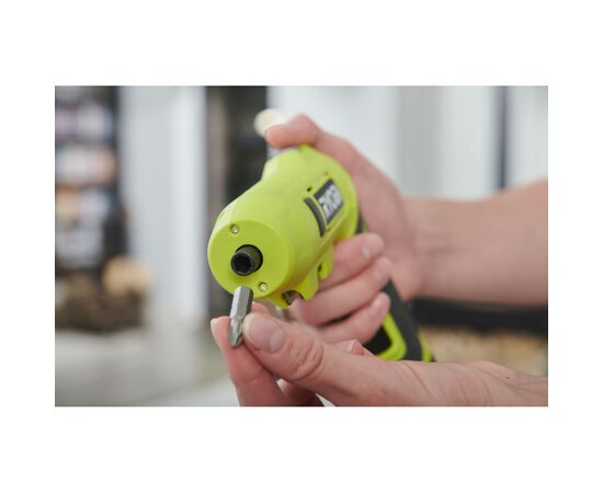 Отвертка аккумуляторная Ryobi RSDP4-120G 4В, USB, Lithium, 1х2Ah, 5Нм, 200об/мин, поворотная ручка (5133005958), изображение 8 Отвертка аккумуляторная Ryobi RSDP4-120G 4В, USB, Lithium, 1х2Ah, 5Нм, 200об/мин, поворотная ручка (5133005958), изображение 8
