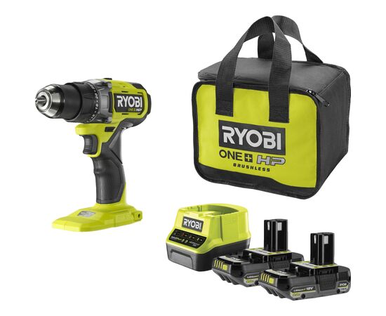 Шуруповерт Ryobi ONE+ HP RDD18X-220S 18В, 2х2Ah, 95Нм, 500·2100об/хв, сумка (5133005284)