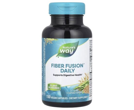 Витамин Nature's Way Клетчатка, Fiber Fusion Daily, 150 вегетарианских капсул (EMT-08452)