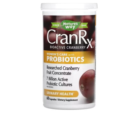 Витамин Nature's Way Клюква биоактивная с пробиотиком, женское здоровье, Cran (NWY-11861), изображение 3 Витамин Nature's Way Клюква биоактивная с пробиотиком, женское здоровье, Cran (NWY-11861), изображение 3