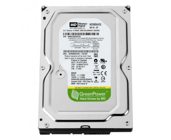 Жесткий диск 3.5"  500Gb WD (# WD5000AVDS #)