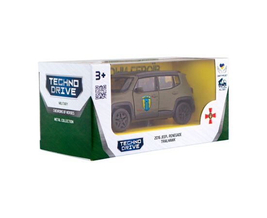 Машина Techno Drive серии Шевроны Героев - Jeep Renegade Trailhawk - Айдар (250351W), изображение 7 Машина Techno Drive серии Шевроны Героев - Jeep Renegade Trailhawk - Айдар (250351W), изображение 7